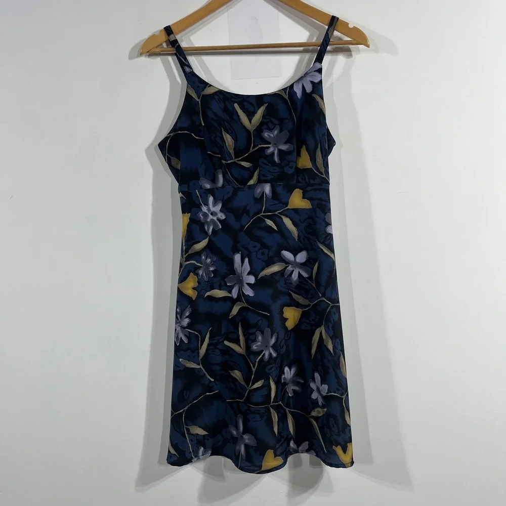 Vintage DBY Fairy Grunge 90s Old Money Floral Mini Dress Pearl Button‎ Womens 8